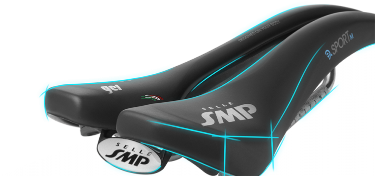 Selle SMP Sillín 4Bike Extreme Large para bicicleta de carretera y MTB
